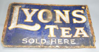 A Lyons Tea enamelled sign30x46cm