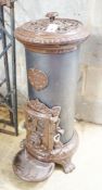 A cast iron stove, height 80cm