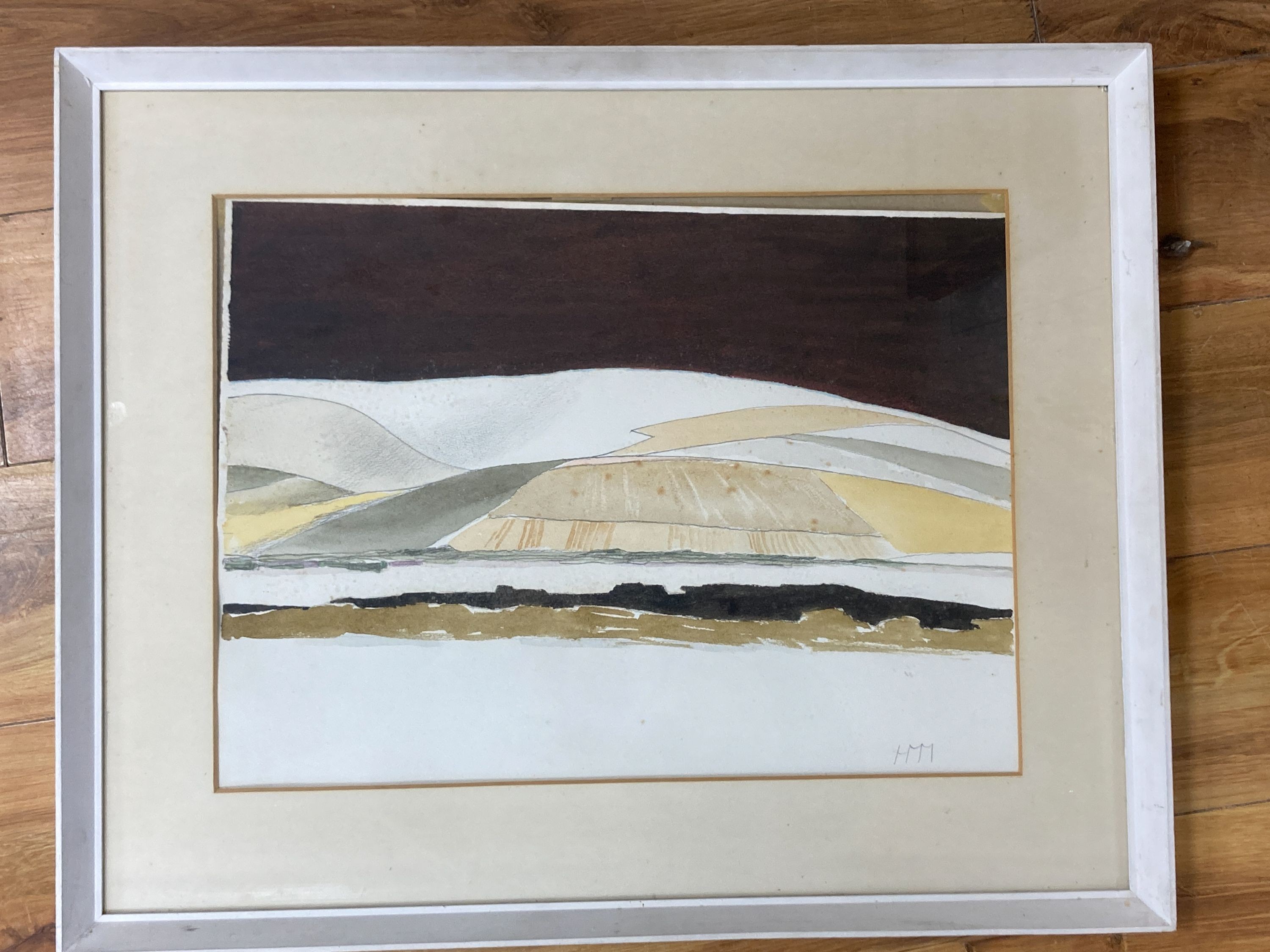 Helen Moggridge (1900-1989), watercolour, landscape, initialled, 36 x 49cm. - Image 2 of 3