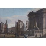 19th century French School, coloured lithograph, 'Palais du Lord Maire de Londres', 50 x 77cm