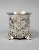 A Victorian silver christening mug, London, 1838, 85mm, 170 grams.