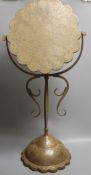 A Persian silver and gilt damascened iron vanity stand, early 20th century71.5 cm high, lacking
