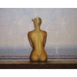 Anthony Gray, oil on canvas, Nude on the seashore, signed, 98 x 122cm,