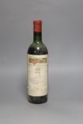 One bottle of Chateau Mouton Rothschild, 1960