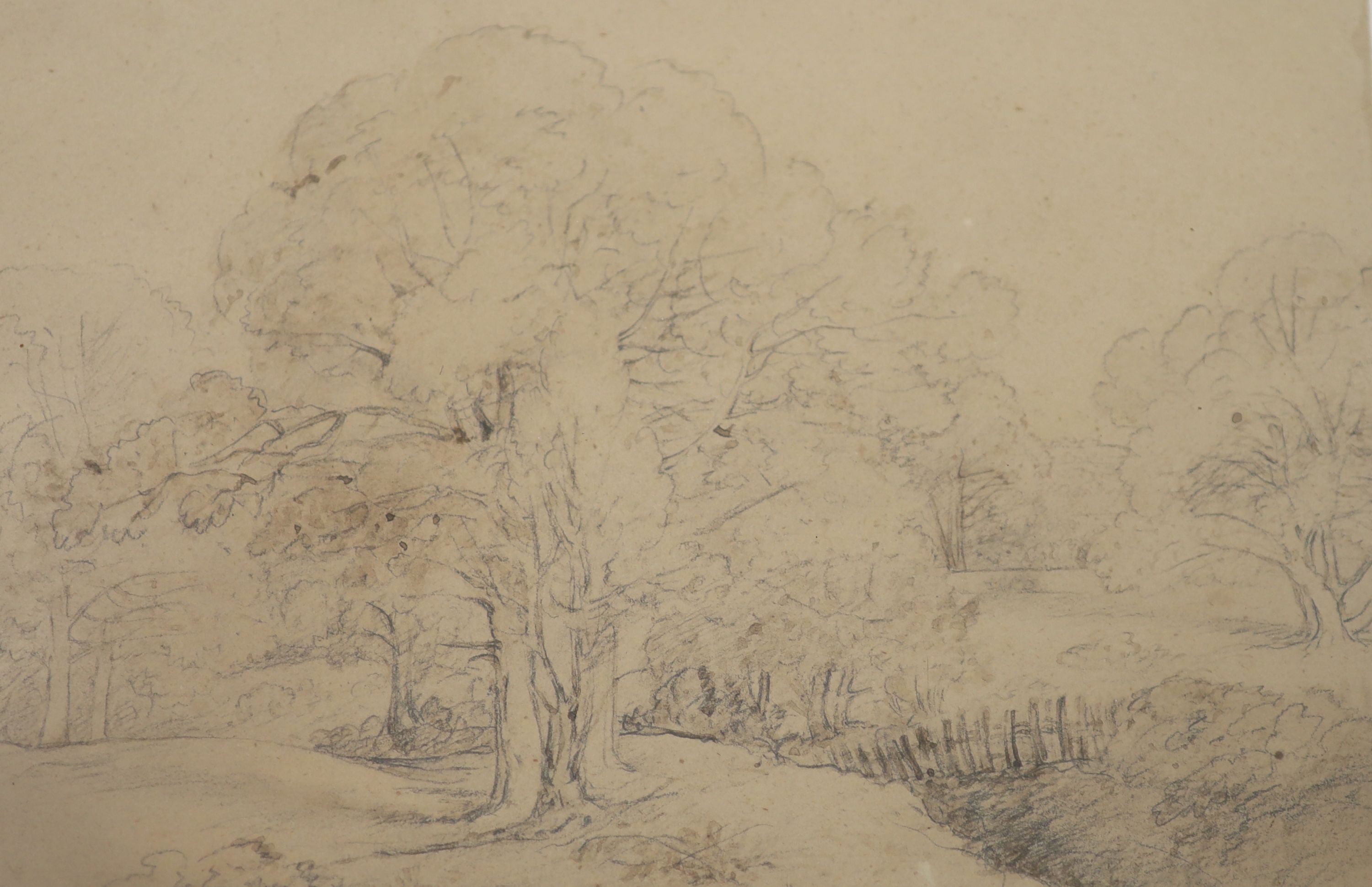 Circle of Anthony Devis (1729-1816)Wooded landscapesPencil and watercolour (4)17.5 x 24cm. - Image 5 of 5