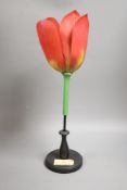 An original Brendel Modell of a tulip, 55cm high