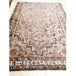 A 20th century early Shiraz rug, 300 x 210cm