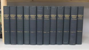 ° Hough (Romeyn B.), American Woods, Parts I - XIII (missing Part IX), Lowville 1894-1917, 8vo,Parts