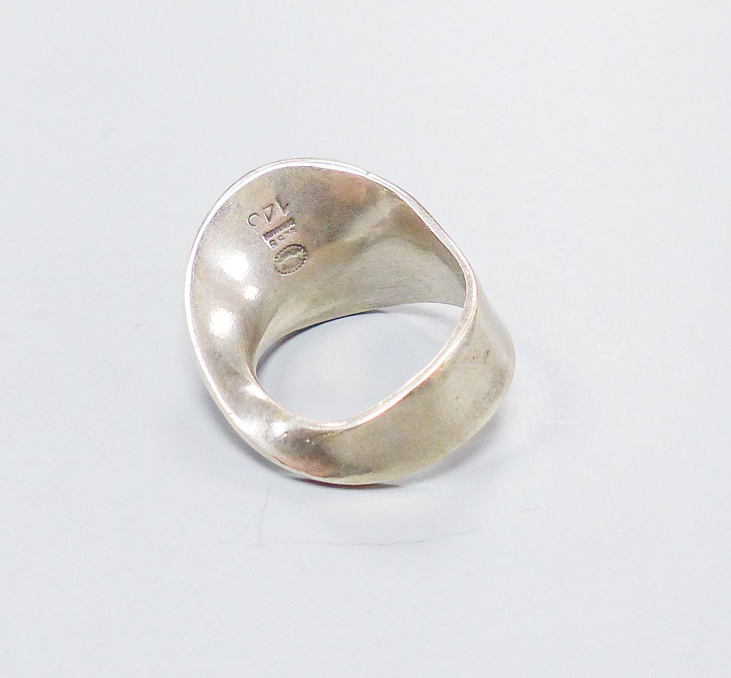 A Georg Jensen sterling ring, no. 148, size O. - Image 3 of 4