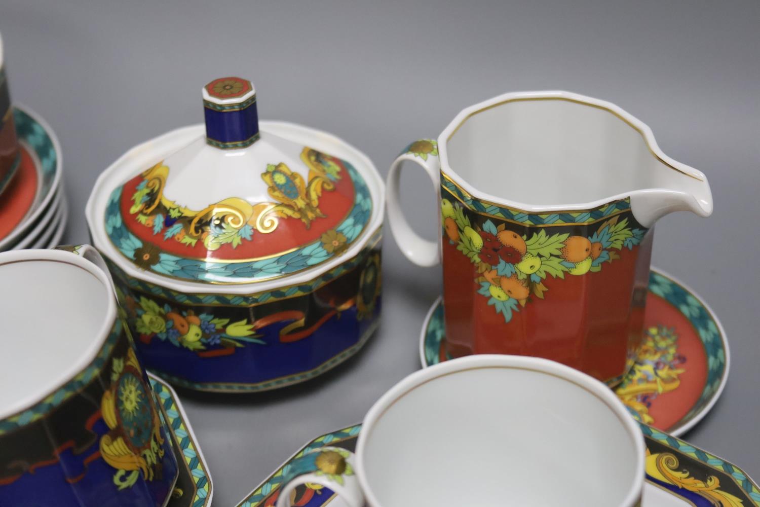 Versace Le Roi Soleil tea/coffee wares 16 pieces - Image 4 of 5