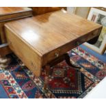 A Regency mahogany sofa table, width 92cm, depth 66cm, height 73cm