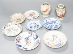 Assorted Chinese porcelain vases and tea wares, Qing dynasty or later