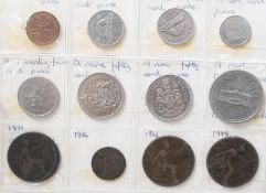 A large collection of UK and World coins, mostly 19th/20th century, in nine albums and loose, 2