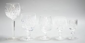 Selected Waterford and other drinking glasses and bowls