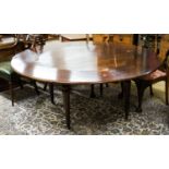 A Victorian and later circular mahogany extending dining table, 170cm diameter, height 70cm
