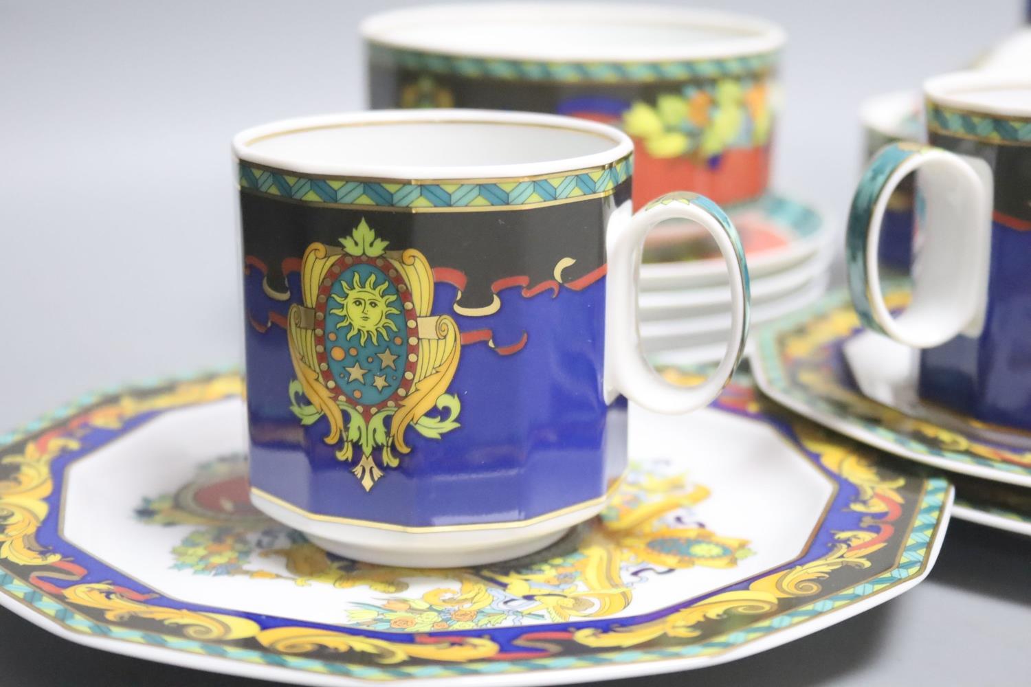 Versace Le Roi Soleil tea/coffee wares 16 pieces - Image 2 of 5