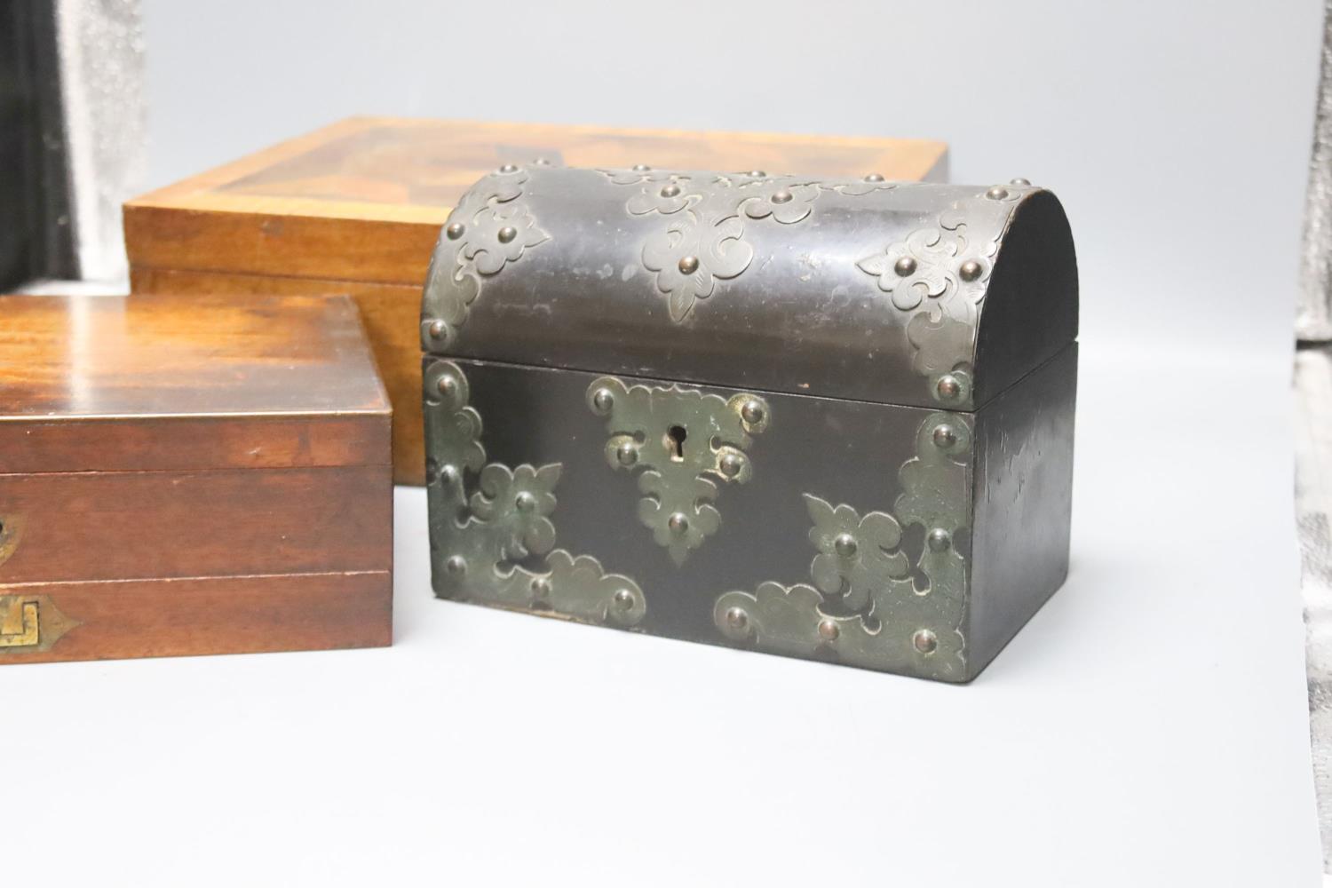 Three Victorian boxes including a Windsor and Newton artist's box, 24cm - Image 2 of 4