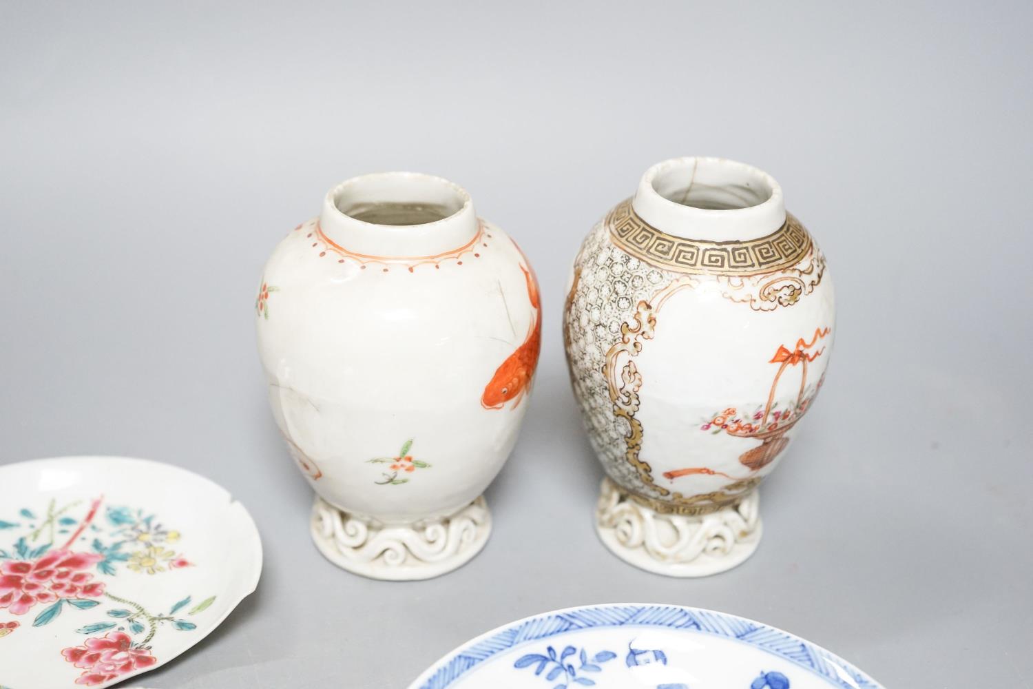 Assorted Chinese porcelain vases and tea wares, Qing dynasty or later - Image 6 of 7