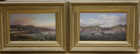 Millson Hunt (fl.1875-1900), pair of oils on canvas, Views of Scarborough, signed and dated 1886, 24