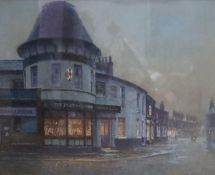 Robert 'Bob' Richardson, pastel, 'The Poet's Corner, Broughton', signed, 42 x 51cm