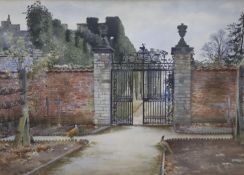 Isabel Baynes Badcock (1863-1839), watercolour, 'Tillingham Castle, Essex', monogrammed and dated