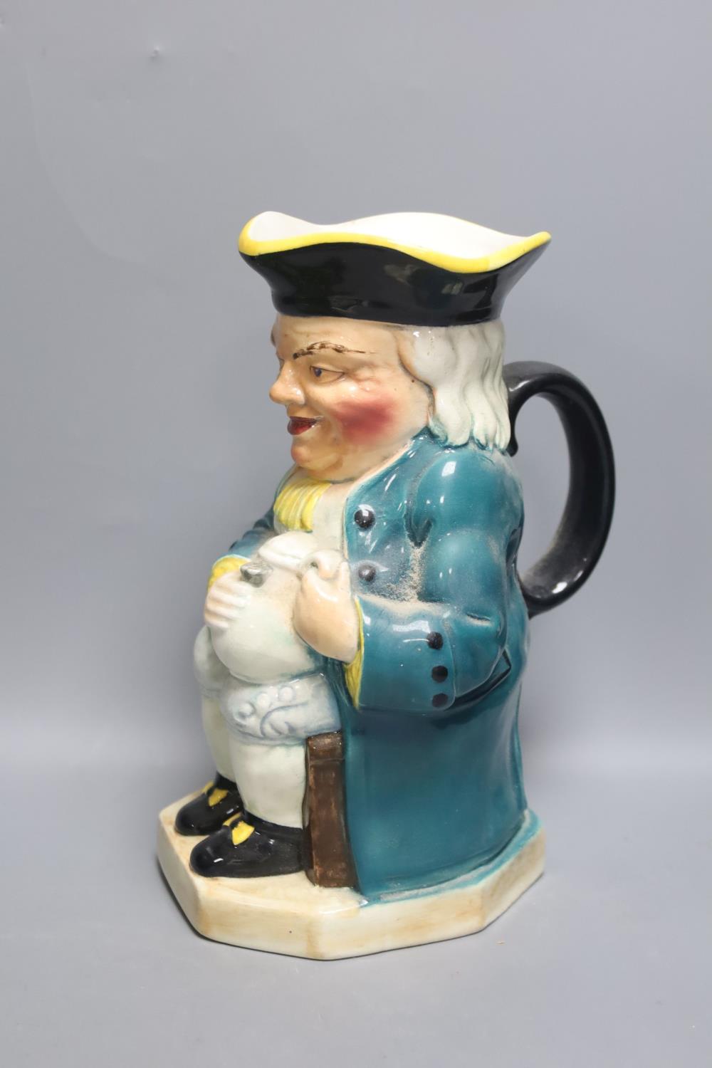 Victorian green majolica leaf dessert wares, Art Deco "Old Lady who lived in a Shoe" yellow teapot - Image 5 of 6
