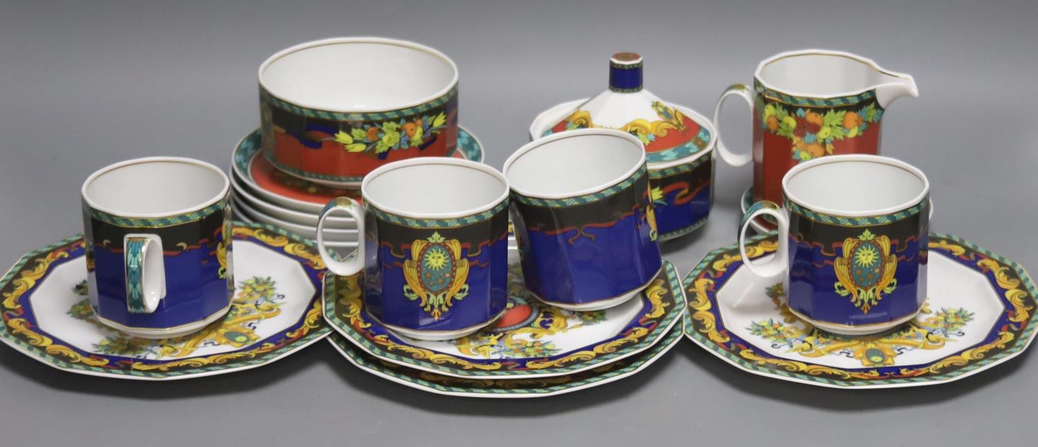 Versace Le Roi Soleil tea/coffee wares 16 pieces