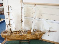 A large model of a ship titled ‘Napoleon’,99cm