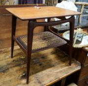 A Dutch 1950's 'Webe' rectangular teak occasional table attributed to Louis Van Teefellelen, with