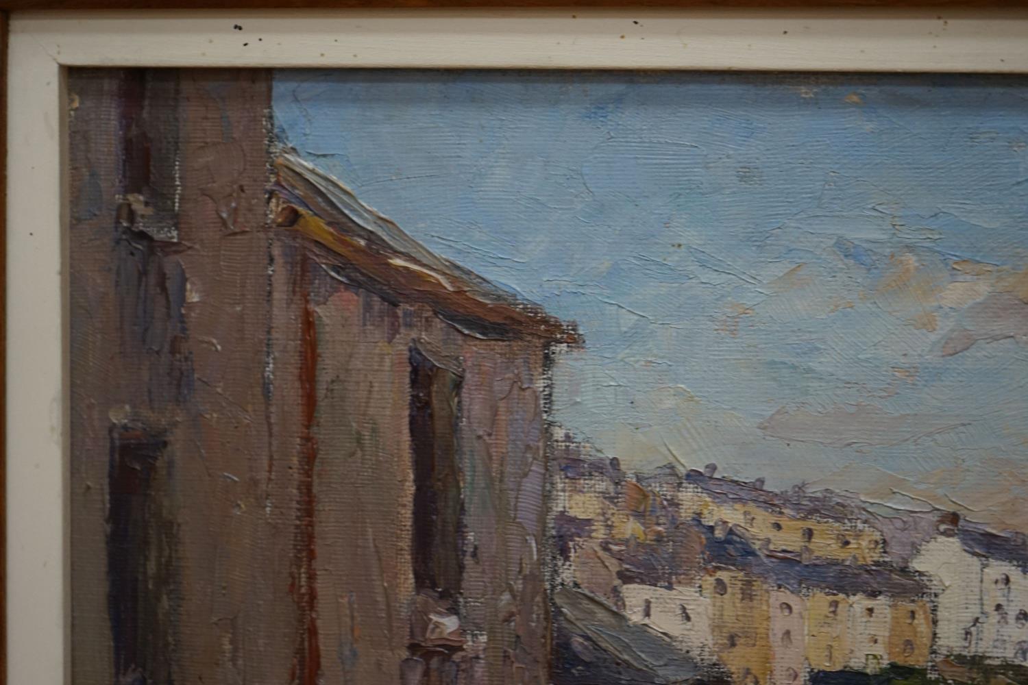 Ernest Knight (1915-1995), oil on canvas, ‘Temperance Steps, Brixham, Devon’, signed and inscribed - Image 5 of 7