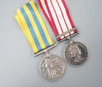 A QEII Naval GSM with Malaya clasp and Korea 1950 medal to C/SKX 844987 V.J. COLLINS S.M. R.N.