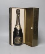 Boxed Krug 1985 champagne, one bottle