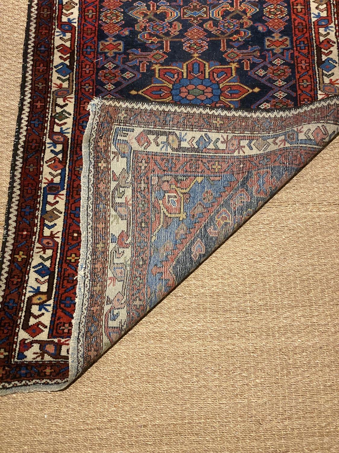 A Caucasian blue ground rug, triple bordered, 157 x 97cm - Image 2 of 2