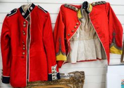 A Royal Hampshire regimental tunic and a Coldstream Guards tunic (2)
