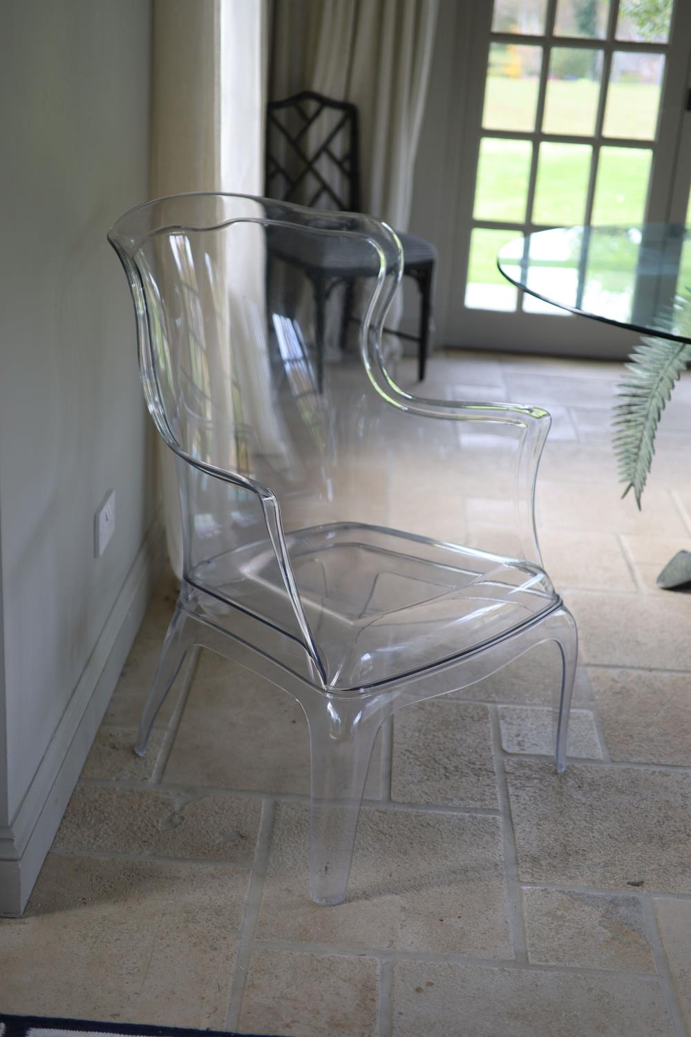 A perspex ghost chair, width 71cm height 98cm - Image 2 of 2