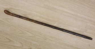 19th century German bamboo sword-stick made by Coulaux Cie, the blade marked ‘Klingenthal’. Total