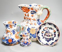 A collection Masons Ironstone graduated jug and two similar 23cm