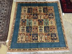 A Shiraz Gabbeh rug, 150 x 138cm
