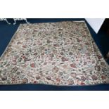 A Chelsea Textiles crewel work double bed spread