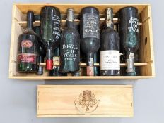 13 various bottles of port including Taylor’s 1975 vintage, Dow’s 1964, Noval etc.