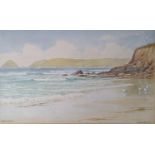 Herbert Harding Bingley (1887-1972), watercolour, Perranporth, signed, 18 x 30cm