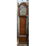 A George III oak 8 day longcase clock, marked William Carter, London (later cased), height 220cm