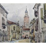 Lord Methuen RA, (1886-1974), watercolour, 'Castelfranco, Veneto', signed and dated August '35, 17 x