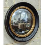 A Regency style circular convex wall mirror, diameter 53cm