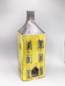 Ann Wynn Reeves and Ken Clark. A pottery townhouse pastille burner, height 20cm