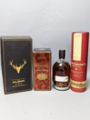 Four assorted bottle of single malt whisky including The Dalmore 12 years old, The Glendronach