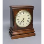 A 19th century Gonzalo Alves mantel timepiece, the 7" painted dial named Cogdon & Son, 28 Budge Row,