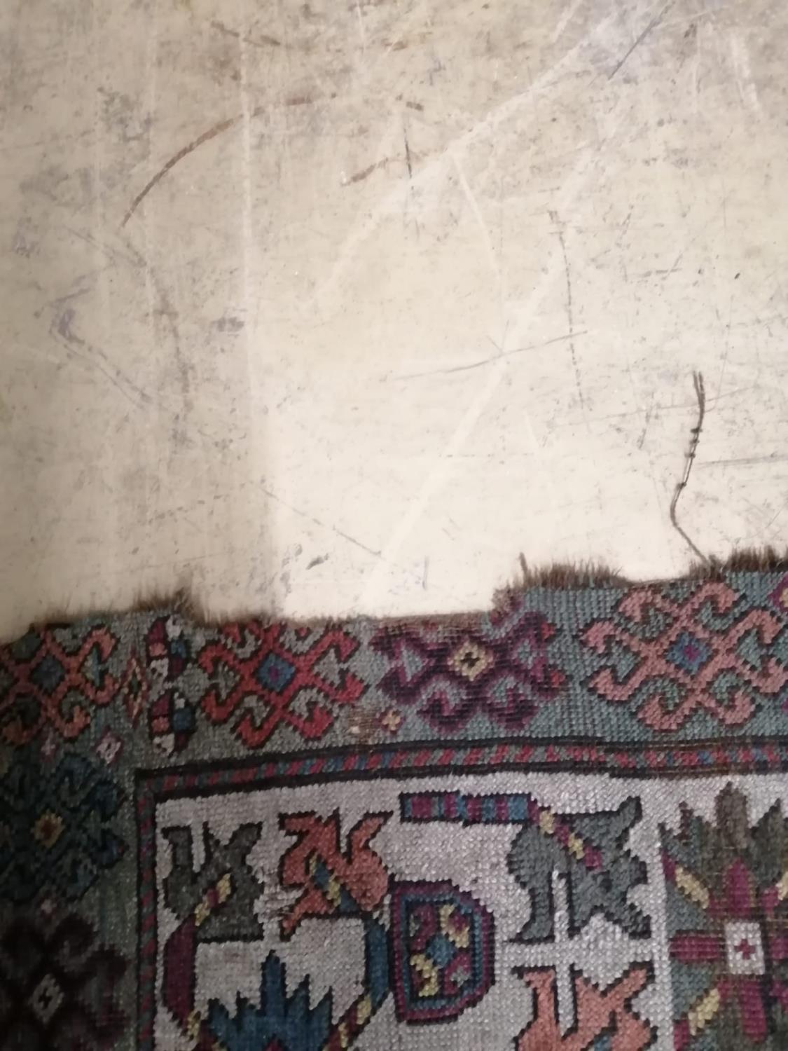 An antique Kazak rug, 310 x 150cm - Image 4 of 7