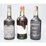 13 various bottles of port including Taylor’s 1976, Taylor’s 1960, Boplaas 1987, Cockburns 1963