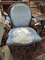 A pair of George III Hepplewhite style mahogany open armchairs, width 64cm, depth 50cm, height 92cm